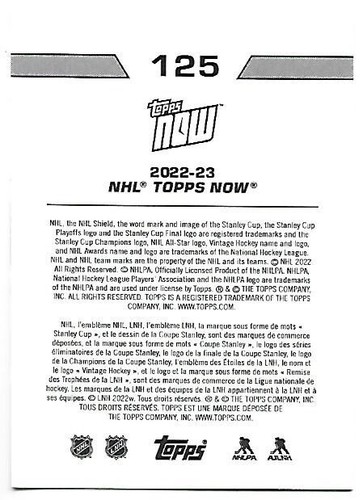 Aatu Raty ROOKIE 2022-23 Topps Now NHL Stickers #125 Islanders SP 1/302 - Picture 2 of 2