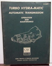 1966 GMC Trucks Dealer Turbo Hydra-Matic Auto Transmission Service Shop Manual