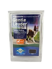 PetSafe Gentle Leader Dog Headcollar Size Medium Black 25-60 lbs with DVD