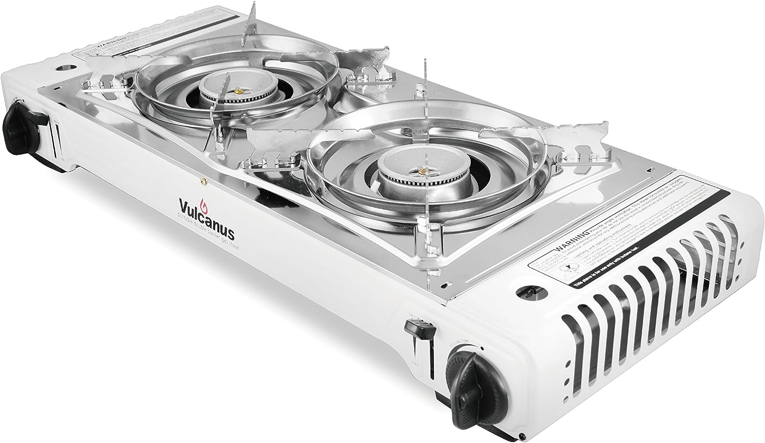 Vulcanus LMSD5800 Portable Double Burner Butane Gas Stove 313048836822