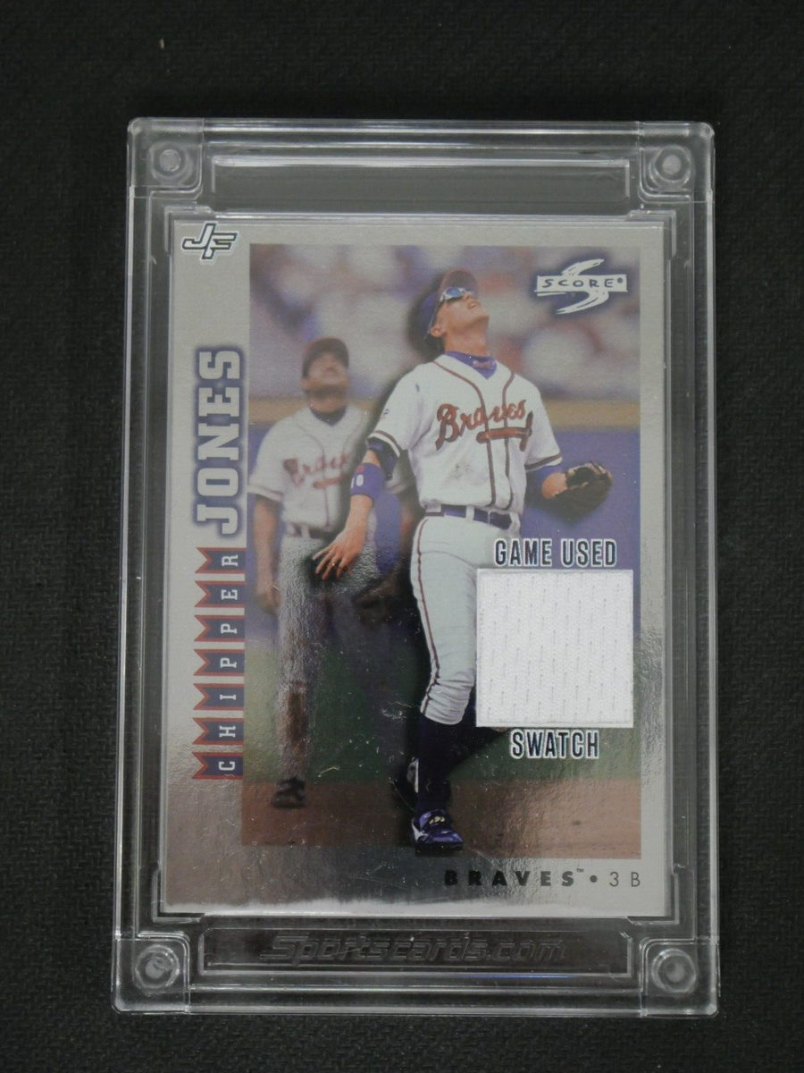 CHIPPER JONES 2022 JERSEY FUSION GAME USED SWATCH ATLANTA BRAVES