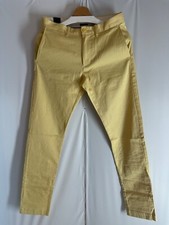 J.Crew NWT 484 Slim-fit pant in stretch chino Yellow Size 28W/32L E1589