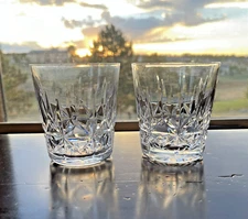 Set of 2 Waterford Crystal 🍀 Rosslare Old Fashion Glasses Whiskey Ireland 9 oz