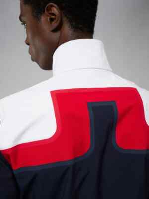 J Lindeberg Men's Bridge Golf Rain Jacket AMOW06370 6855 Navy