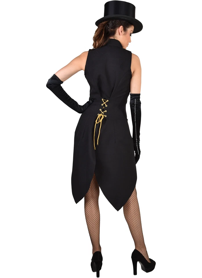 Abrigos traseros burlescos de cabaret de lujo / chaquetas de exhibición - ribete de lentejuelas, XS-XXL Foto 3 de 3