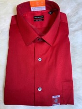 Van Heusen Mens dress shirt, Red, L/S, Tall Fit, size 18 1/2 35-36