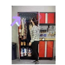 NewAge 3 Garage Cabinet Bold 3.0 Series Metal Locker Clothing RODS Black 30" NWT