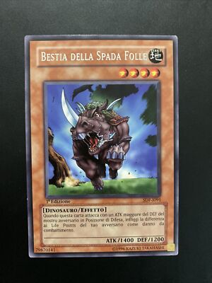 Yu-Gi-Oh Bête La Spada Ralenti Sdf-i091 Rare Ita 1ed Ex