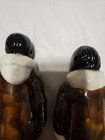 Vintage Clay Fired Couple Inuit Alaska Canada Culture Parka Man Woman Younger — photo 4