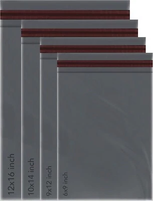 ISOUL 100 Mixed Mailing Poly Postal Self Seal Bags 4 Sizes Shipping Posting Parcel Bag