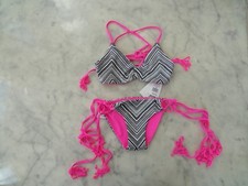 NWT 96-CALIFORNIA KISSES 2-pcs reverisible Dance/ swim girl child sz M 8-10 