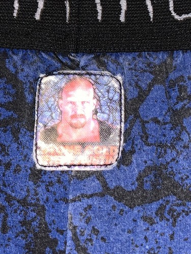 VINTAGE WWF STONE COLD STEVE AUSTIN MENS LARGE BOXER GRAPHICAL - Picture 6 of 7