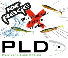 Fox Rage Slick Shad Bulk UV 9 cm Gummifisch Softbait Barsch Zander Hecht