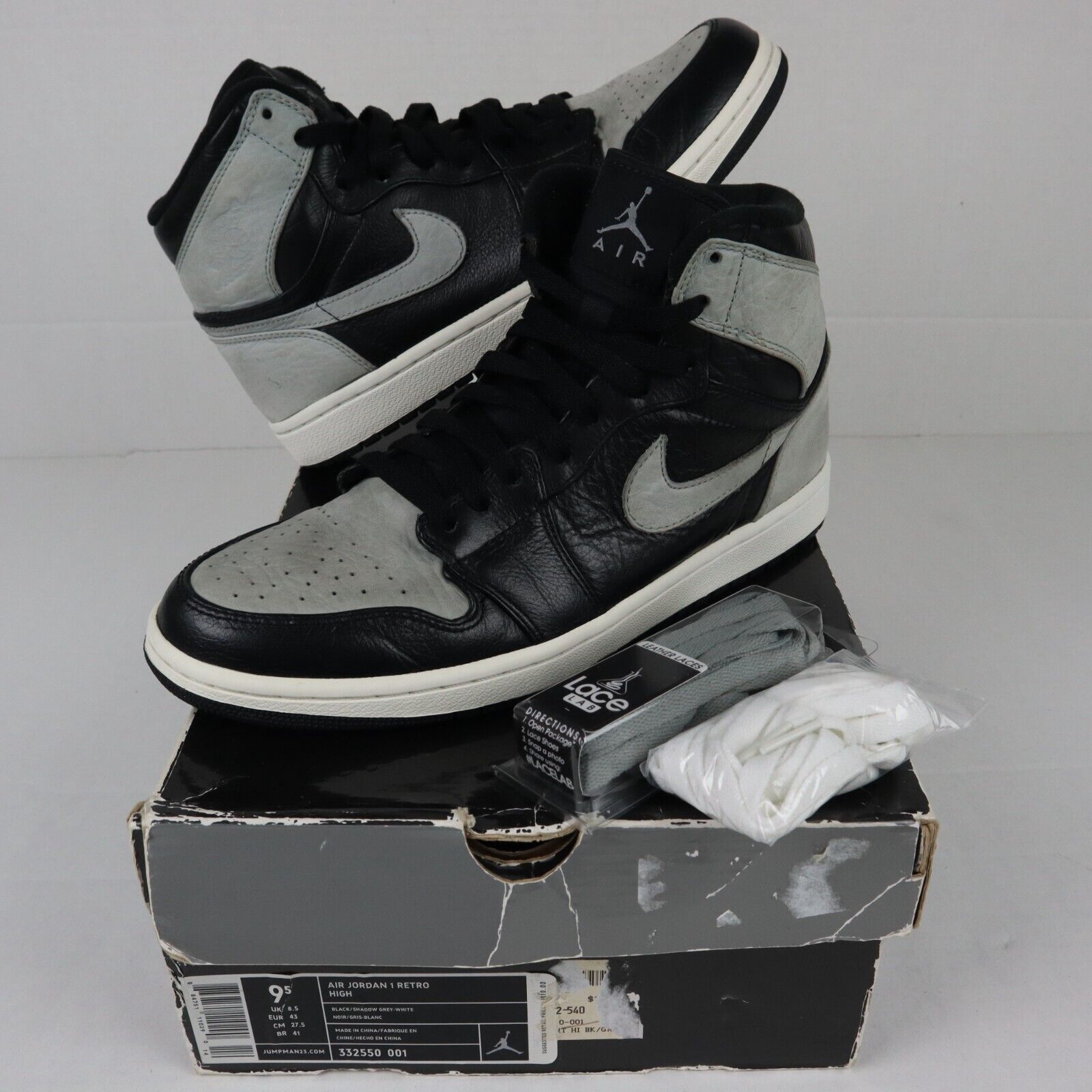 Size 9.5 - Jordan 1 Retro High Shadow 2009 for sale online | eBay