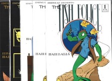 FISHWRAP PRESENTS THE FISH POLICE NEAR SET LOT OF 9 - #1 1 2 3 4 5 6 7 9 (NM-)