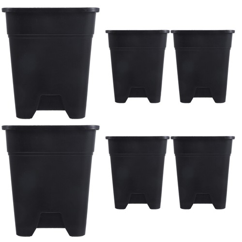 6 Pcs Root Control Pots Plastic Nursery Planter Gardening Container