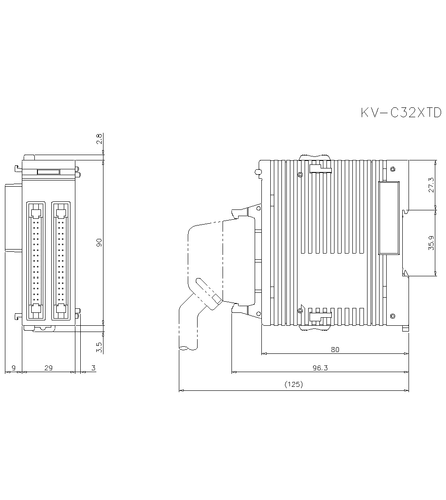 1 pz KEYENCE KV-C32XTD nuovo modulo PLC - Foto 5 di 5