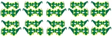 Shamrock Paper Glasses, #33612-20, 20 pieces, Light Cardstock, St. Patrick's Day