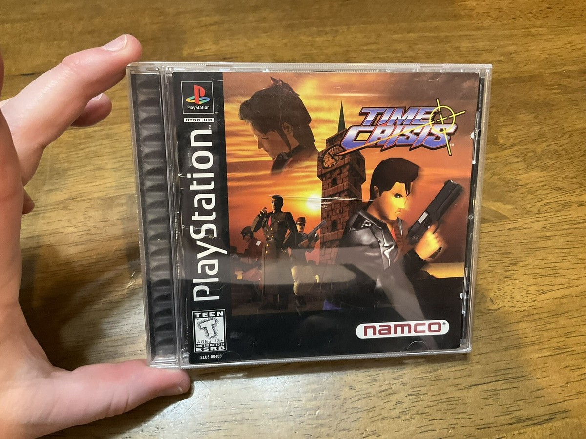 Time Crisis (Sony PlayStation 1, 1995) PS1 Black Label CIB