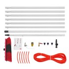 For Window+ Solar Panel Clean Washing 26FT Water Fed Pole Cleaning Brush Tool