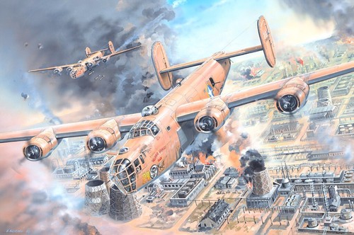 Hobbyboss 1/32 Scale US B-24D Liberator Model Kit - Requires Assembly