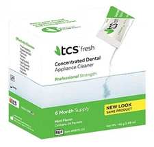 TCS fresh, Concentrated Dental Appliance Cleaner, Professional, 6-Month Supply