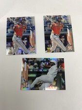 2020 Topps Chrome Yordan Alvarez RC Lot 3-Base Card Variation & Refractor 200