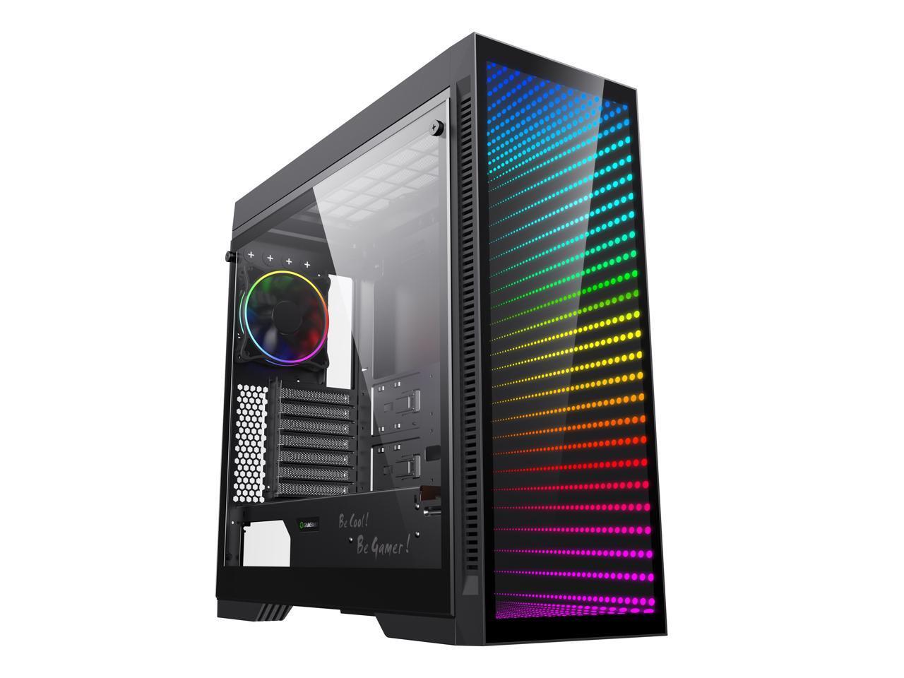 Корпус игрового компьютера GAMEMAX Abyss TR из черной стализакаленного стекла ATX Full Tower 1379000₽