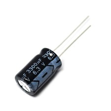 6.3V/3300UF 10 20MM in-line aluminum electrolytic capacitors 10 PCS 