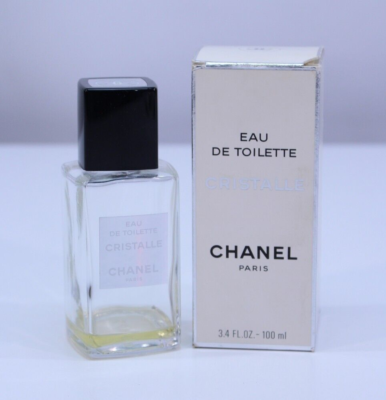 EMPTY VTG Perfume Bottle Box Chanel Paris Cristalle EDT 3.4 oz