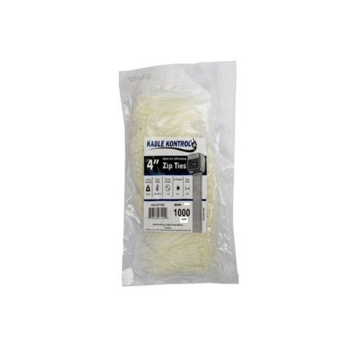 Kable Kontrol Natural/White Zip Ties - Self-Locking - 4" to 60" Inch Long - Picture 6 of 36
