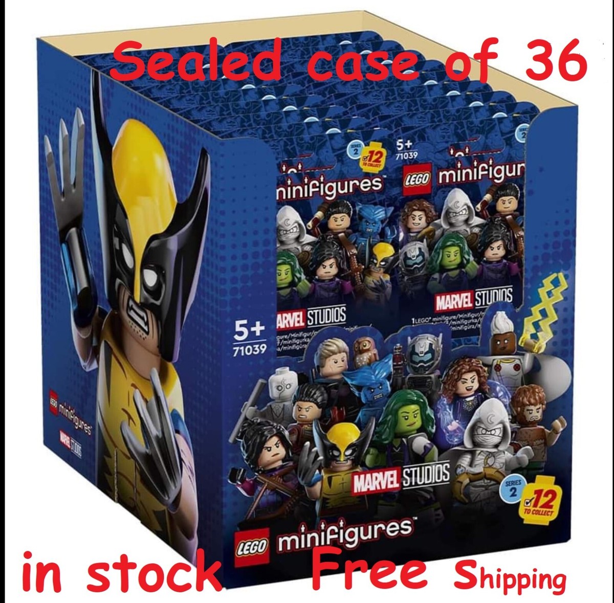 LEGO Marvel Series 2 Sealed Case of 36 Collectible LEGO Marvel Series 2 Sealed Case of 36 Collectible