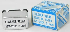 NOS Vintage K&L Supply Motorcycle 2 Pin Lead Turn Signal Flasher Relay 12V 32CP