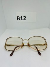 Vintage Marchon Eyeglass Gold Frames Cashmere Brown 58-17 140 Italy