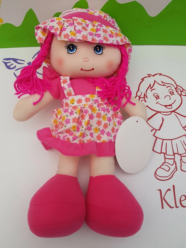 Stoffpuppe Puppe mit Schlenkerbeinen weich 36 cm - Bild 4 von 4