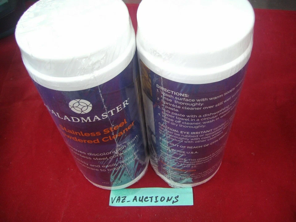 Saladmaster Salad Master Stainless Steel Cookware Cleaner/Polisher 12oz =NEW= - Image 3 of 4