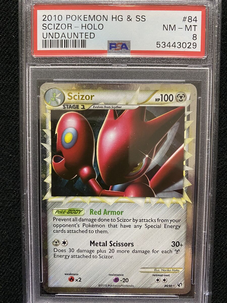 2010 Pokemon HeartGold SoulSilver Undaunted Scizor Holo 84 2010 Pokemon HeartGold SoulSilver Undaunted Scizor Holo 84