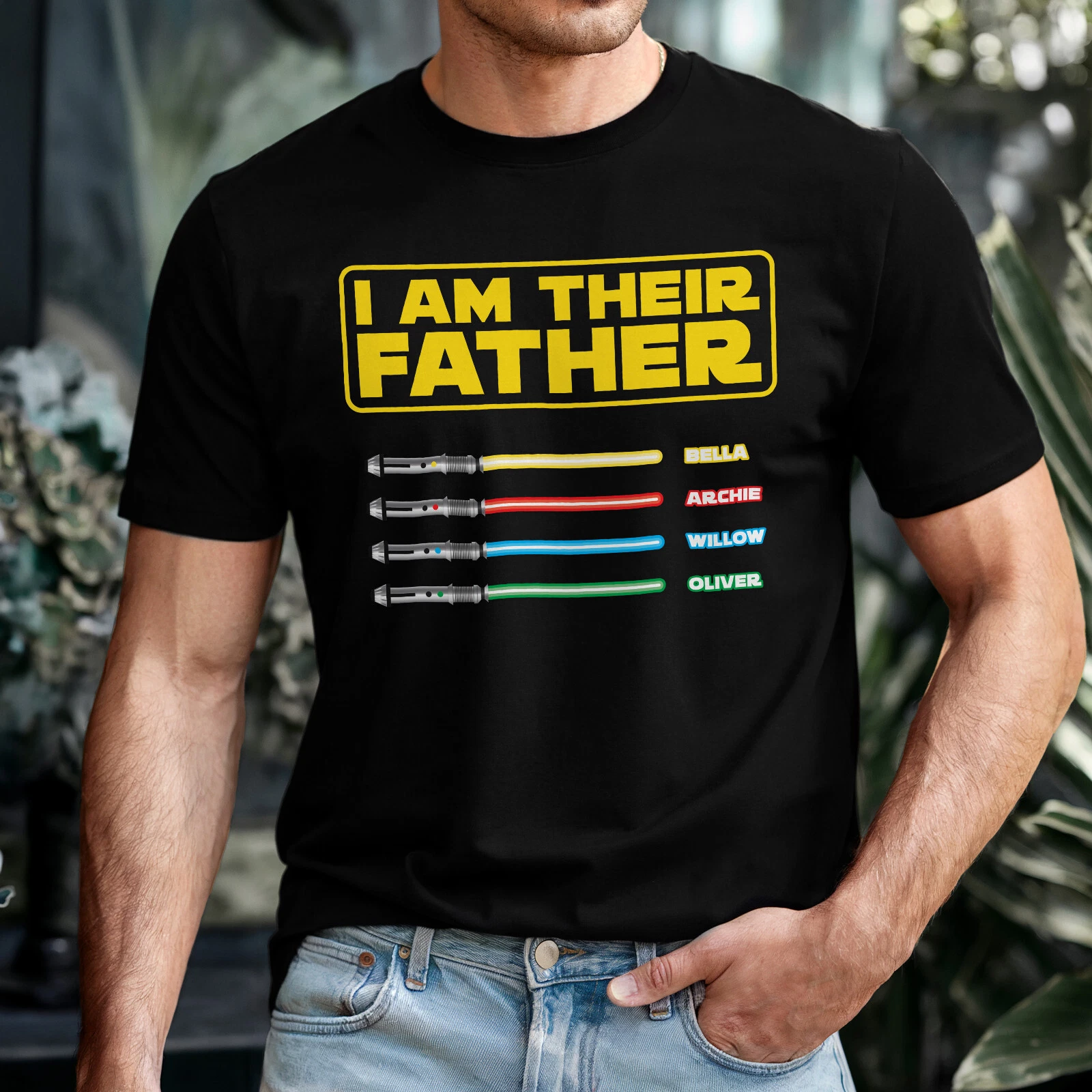 I Am Their Father Personalised Star Wars Dad Shirt – Kids’ Names Gift Idea
Opens in a new window or