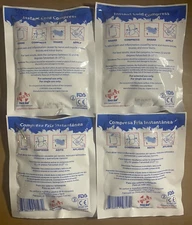 Instant Cold Packs, 5" x 6" (4" x 5" Cold Area) Disposable Cold Compresses 4PK