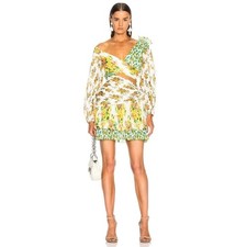 Zimmermann Floral Cutout Ruffle Mini Dress