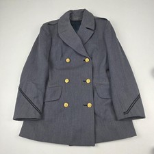 West Point Cadet Store Blazer Womens Medium Gray Double Breasted Gold Buttons