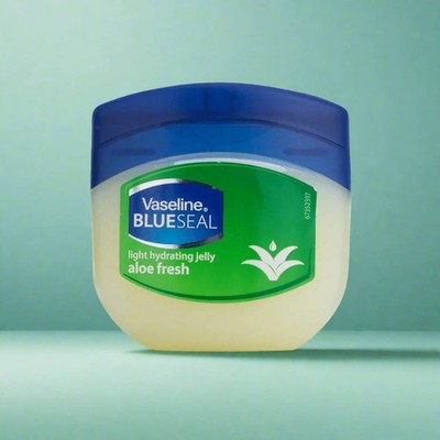  Vaseline Aloe Fresh Light Hydrating Blue Seal Jelly, 3.38oz (100ml)