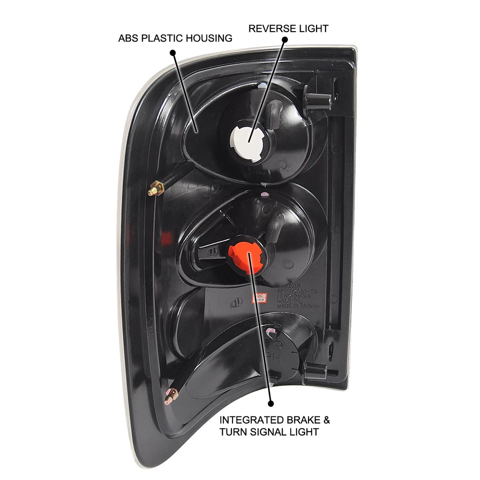 Clear Fits 2004-2008 Ford F150 F-150 Tail Lights Reverse Brake Lamps Left+Right Foto 4 de 4