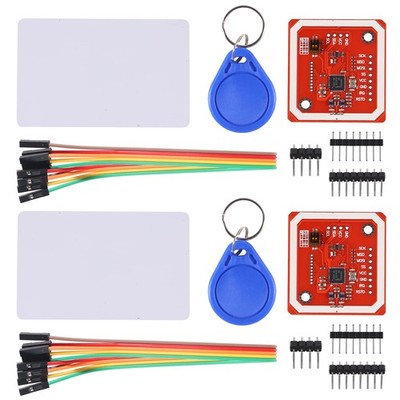 2 PCS PN532 NFC NXP RFID Module V3 Reader Kit I2C SPI HSU S50 White Card