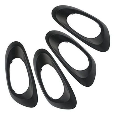 APPERFiT Interior Door Handle Bezel Trim Cover (4pcs) Compatible with Black