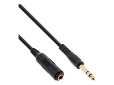 InLine Audio Jack Cable 6.3mm Male / Female Stereo 1m 99971