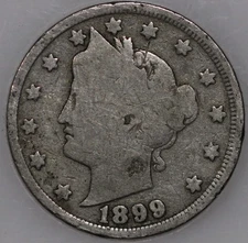 1899-P Liberty Nickel, 100+ Years Old As Shown [SN01]