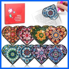 Create Stunning 8 PC Rhinestone Art Bookmarks - Perfect for Gifting Relaxation