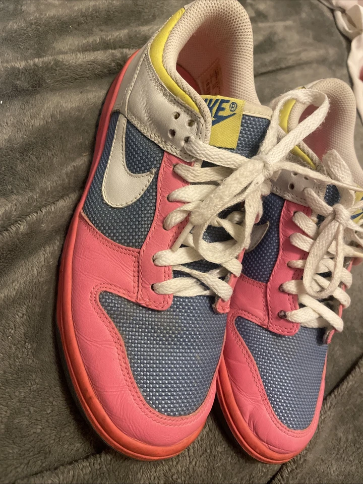 Nike Air Dunk low WOMEN'S 7 L LAVA force sb white Pink Yellow sneakers retro2007 - Image 3 of 4