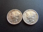 1943 S & P Mercury Dime Coin - 2 Coins #4 — photo 1